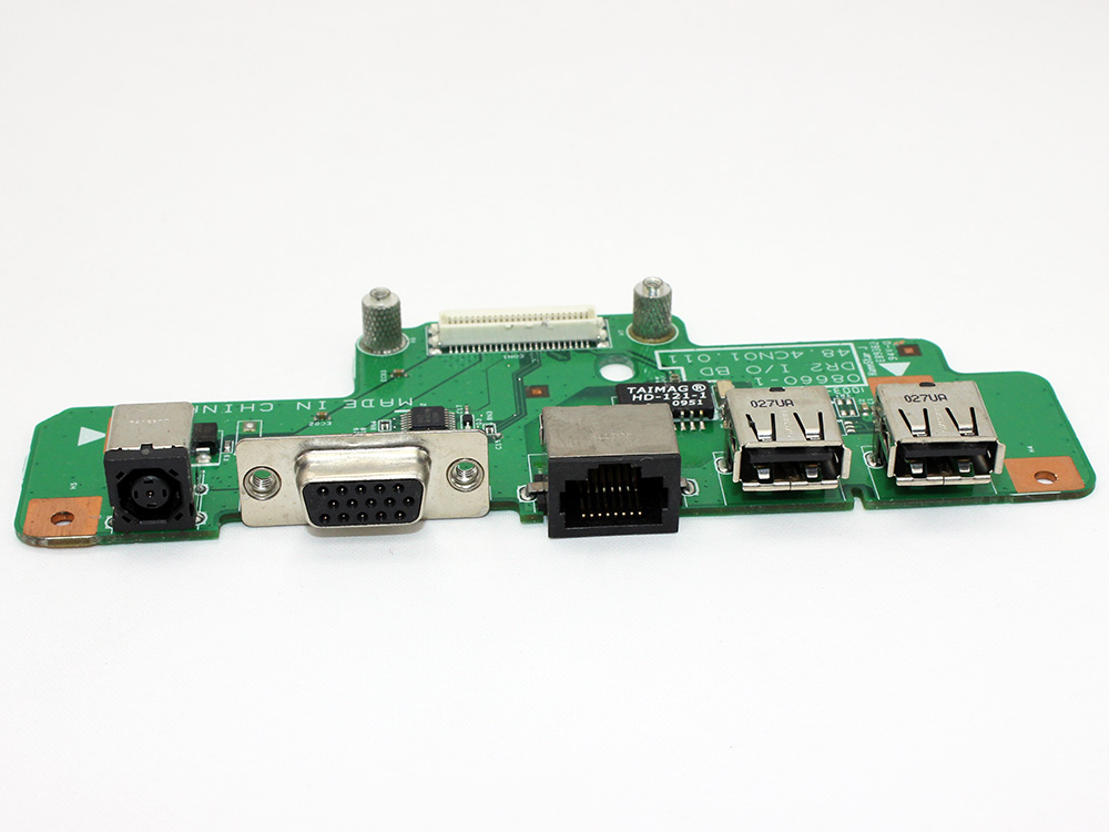 Dell Inspiron 1750 48.4CN01.011 48.4CN10.OSA DC Power Jack Socket Connector VGA RJ45 LAN USB Ports IN Charging Board