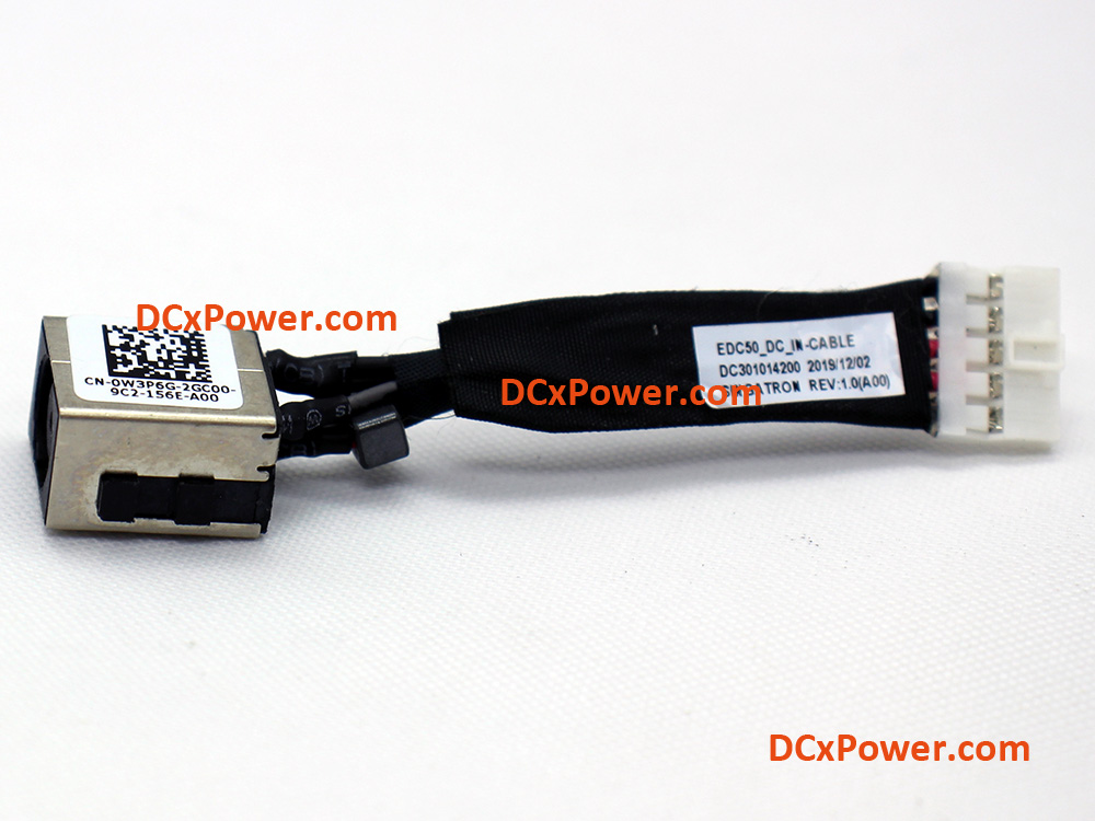 W3P6G 0W3P6G EDC50 DC30103900 DC30104200 Dell Latitude 15 5500 5501 P80F001 P80F003 Power-Adapter Port DC IN Cable Power Jack Charging Connector DC-IN