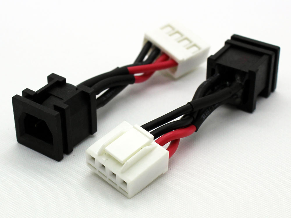 (image for) Toshiba Satellite A20 A25 P100 P105 120W PSA20U PSA40U PSPA6U PSPAGU A000006620 4-Pin AC DC Power Jack Socket Connector Charging Port DC IN Cable Wire Harness