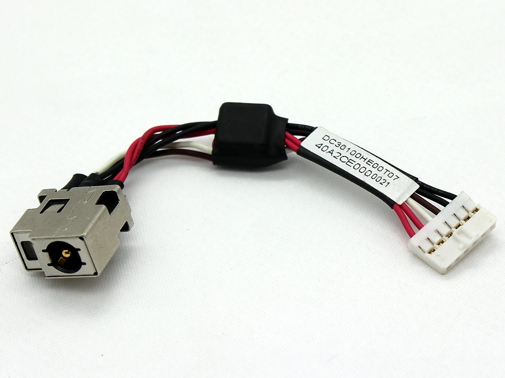 (image for) HP Folio 13-1000 13-2000 13T-1000 13T-1100 672361-001 DC30100HE00 DC30100HE00T07 AC DC Power Jack Socket Connector Charging Port DC IN Cable Wire Harness