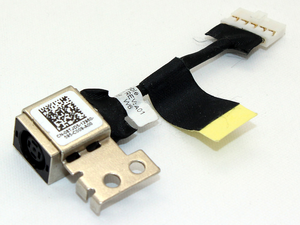 (image for) Dell 8TJD5 08TJD5 CN-08TJD5 Plano 450.02106.0001 450.02106.1001 Laptop AC DC Power Jack Socket Connector Charging Port DC IN Cable Wire Harness