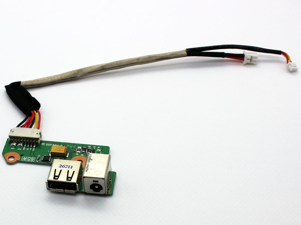 (image for) 431445-001 431446-001 Compaq Presario F500 F700 V6000 HP Pavilion DV6000 G6000 DC Power Jack Socket Connector USB Port IN Charging Board with Cable