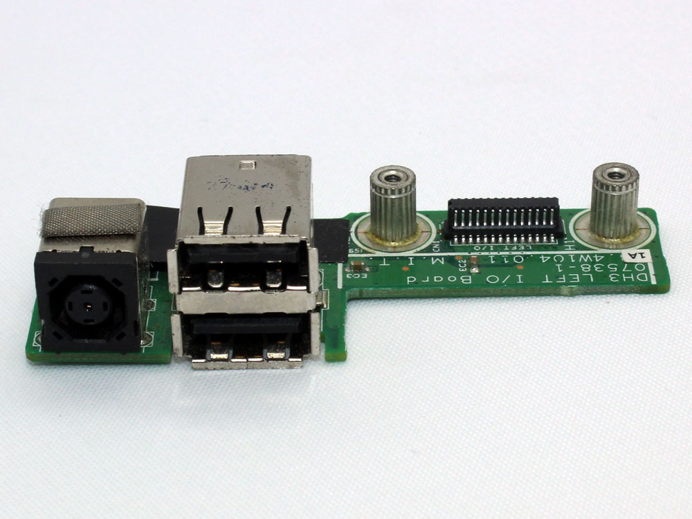 Dell XPS M1530 DH3 LEFT I/O Board 07538-1 48.4W104.011 DC Power Jack Socket Connector USB Port IN Charging Board