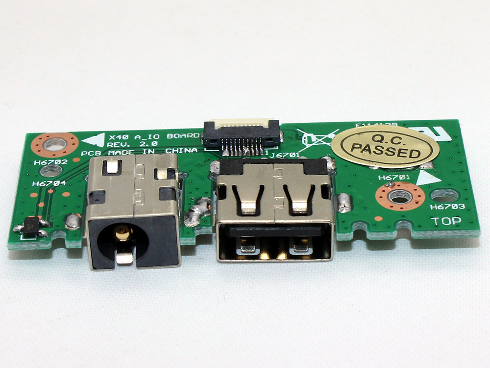 (image for) ASUS X301A X401A X501A 60-NLOIO1001-X01 32XJ1IB0010 90R-NLOIO1000U DC Power Jack Socket USB Port Connector Charging Board