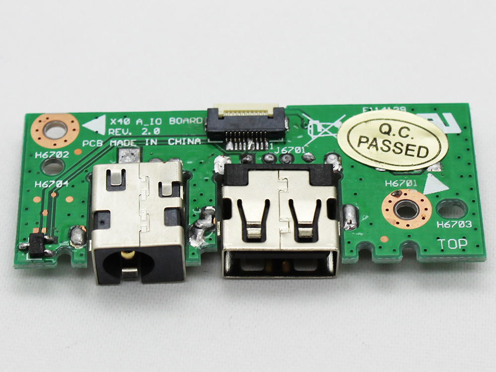 (image for) ASUS X301A X401A X501A 60-NLOIO1001-X01 32XJ1IB0010 90R-NLOIO1000U DC Power Jack Socket USB Port Connector Charging Board