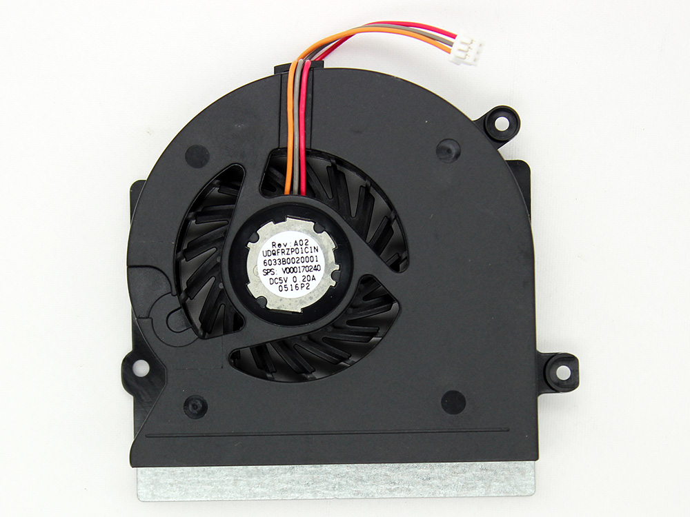 (image for) Toshiba Satellite L500D L505 L505D L510 L515 L525 L526 L536 L582 CPU Cooling Fan Replacement Assembly V000170240 6033B0020001 UDQFRZP01C1N